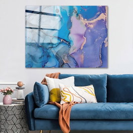 Wallity Pintura Decorativa de Vidrio Templado Multicolor 70 x 100 cm